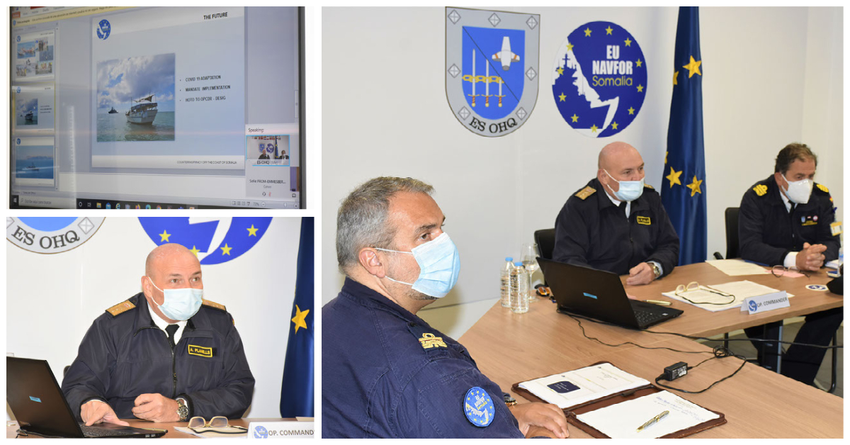 EUNAVFOR's tweet photo. #OpAtlanta OpCdr MG Planells briefed the PSC &amp; EUMC on the performance &amp; achievements over the last 6 months. "The #EU has jointly decided not only that #EUNAVFOR should continue  [...] by assuming new tasks without prejudice of its core counterpiracy mission."  @eu_eeas #CSDP https://t.co/BmhsgRgyM2