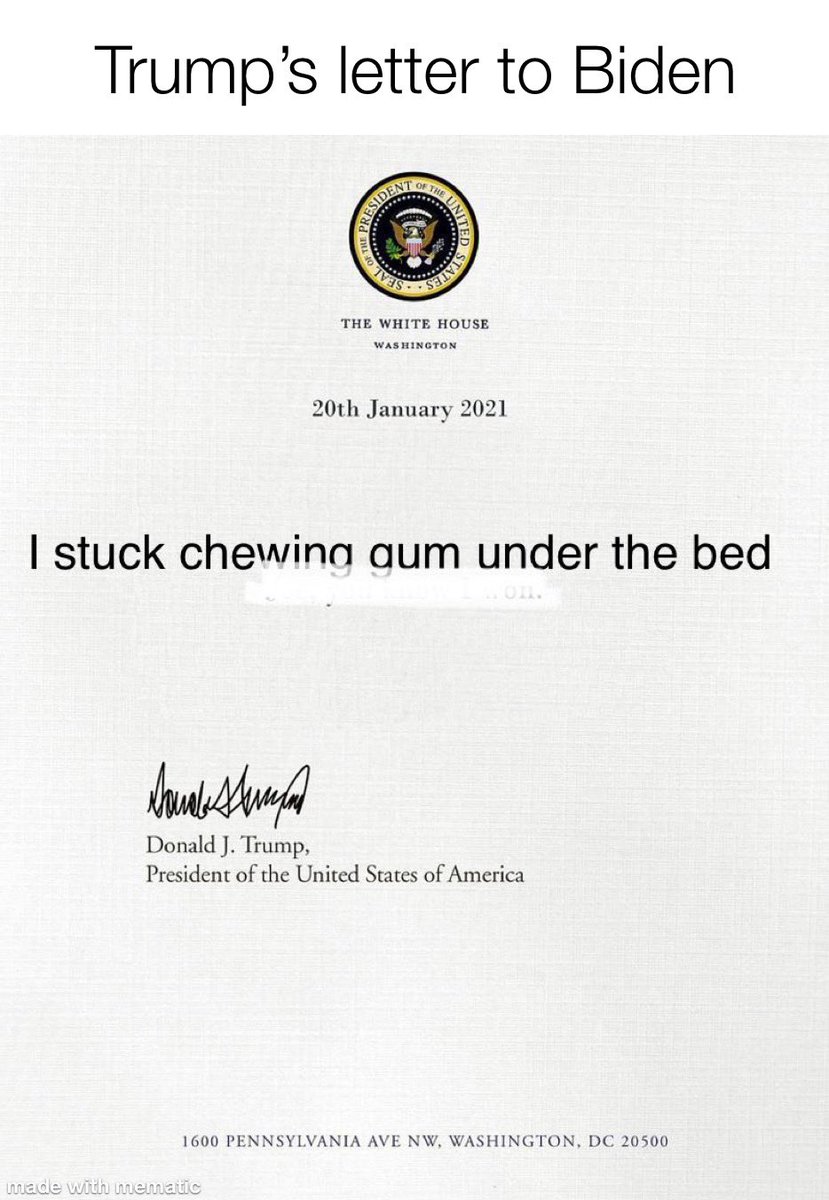 So believable! #TrumpsLastDay