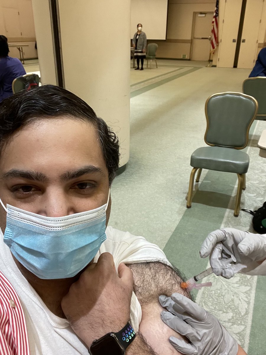 msoneji's tweet photo. Getting the upgraded tracking nanobots in the second dose of the @moderna_tx  vaccine /sarcasm. Feeling incredibly grateful to the scientists who do mRNA research to make this possible. Still going to #WashYourHands  #WearAMask  #WatchYourDistance https://t.co/3SQZ5HOksi