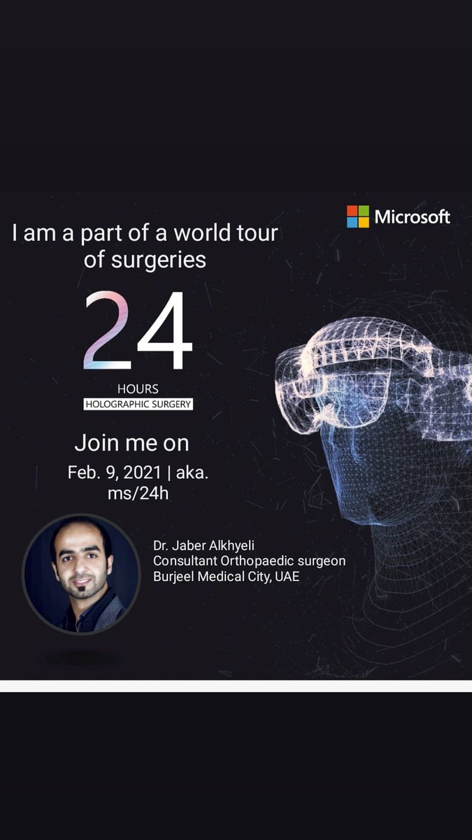 #HolographicSurgery #hololens2 #uae #abudhabi #burjeelmedicalcity