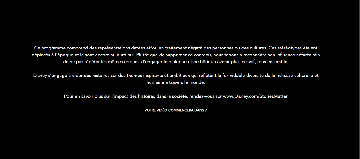 GrablyR's tweet photo. Sur @DisneyPlusFR, Peter Pan, La Belle et le clochard ou Les Aristochats sont désormais inaccessibles depuis les profils "enfants" en raison de clichés jugés racistes.

Un message d'avertissement s'affiche au lancement depuis un profil "adulte". https://t.co/oMBwfhNcqe