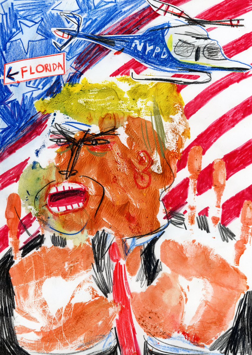 isabelshadows's tweet photo. President Trump making his final mad speech to supporters  this morning before running away to Mar el Lago and the legal dangers of being off of private property. my entry for @MartinRowson @Cartoonmuseumuk #DrawTheInauguration challenge. #PoliticalCartoon #TrumpsLastDay #Trump https://t.co/OYSlcnVTvw