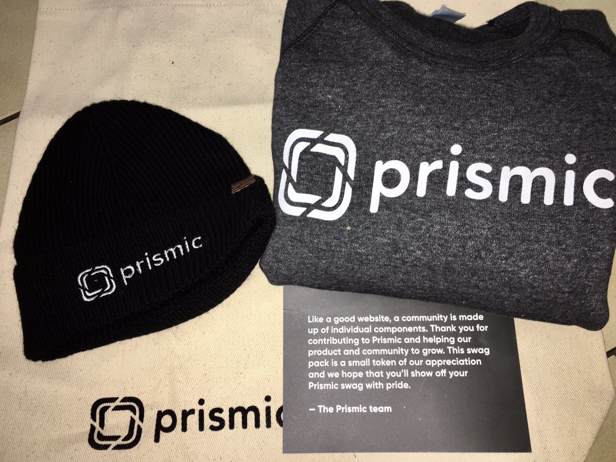 iexistin3d's tweet photo. Thank you @prismicio for the swag and #SliceContest. I look forward to the next one and the improvements.

Got me a new beanie🤪 https://t.co/NsS3CAYFYr
