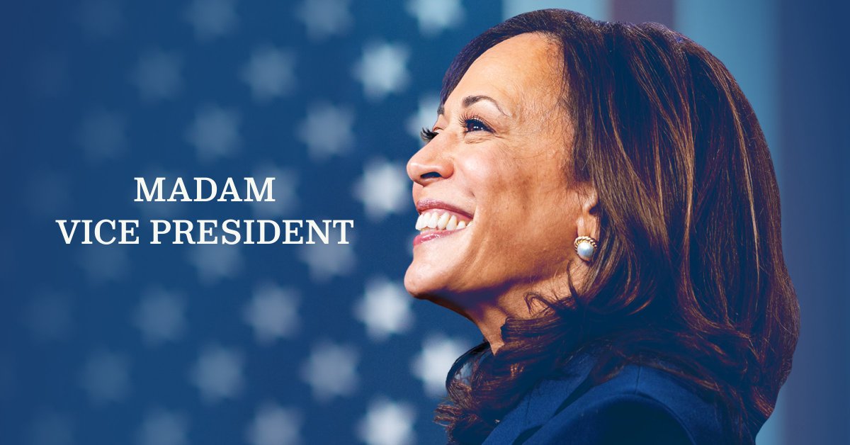 The Democrats on Twitter: "Today, @KamalaHarris has made history. As she  said, “I may be the first woman to hold this office, but I won't be the  last.” Congratulations, Madam Vice President.…