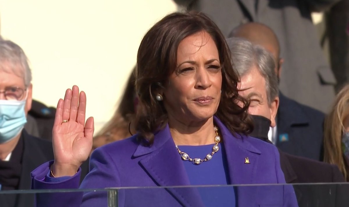 andscape's tweet image. Madame Vice President @KamalaHarris 👏🏾