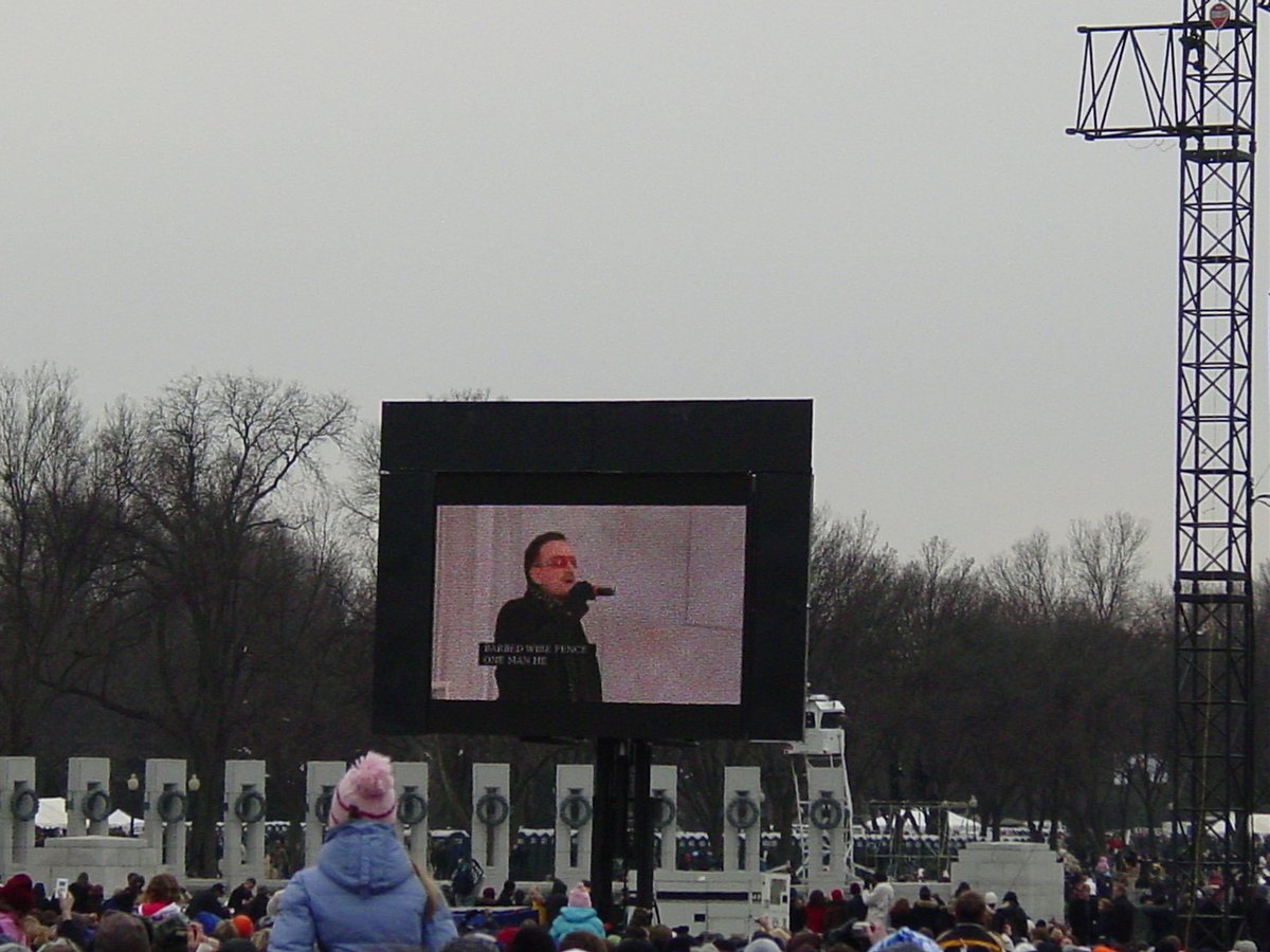 U2 performed at the 2009 Inauguration of Barack Hussein Obama & Joe Biden. #Inauguration2021   they chose Lady Gaga, Bruce Springsteen, Demi Lovato, Foo Fighters, John Legend, Jon Bon Jovi & Justin Timberlake.Only the elites are allowed to attend  #Inauguration   on  #InaugurationDay  .