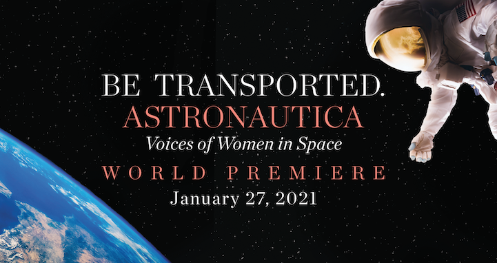 VofAscension's tweet photo. The unifying perspective we need now - don't miss the #WorldPremiere of #ASTRONAUTICA: Voices of Women in Space
9 #womencomposers set the words of #womenastronauts A multi-media online event | voices, music, @NASA footage
https://t.co/0sYXouP9TW https://t.co/BRfcNLdkL3