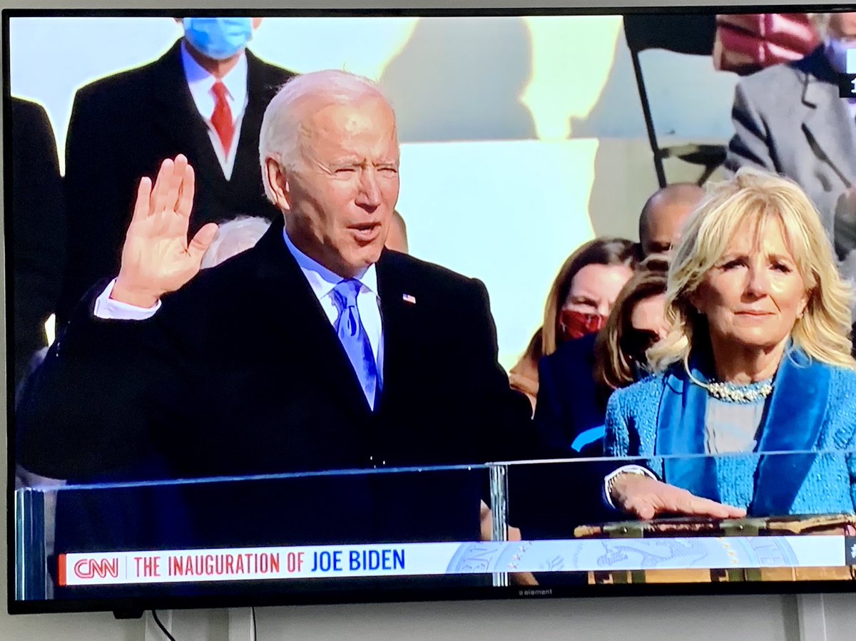 escrm15's tweet photo. Best day in a long time.  #BidenHarrisInauguration https://t.co/w3YyMICVcU