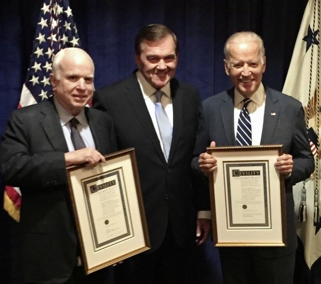 You campaign to win but you win to govern. The challenges that await President Biden are considerable. He will govern at a time we are greatly divided. Something tells me our old friend John will be whispering in his ear with some helpful suggestions. I know he is up to the task.