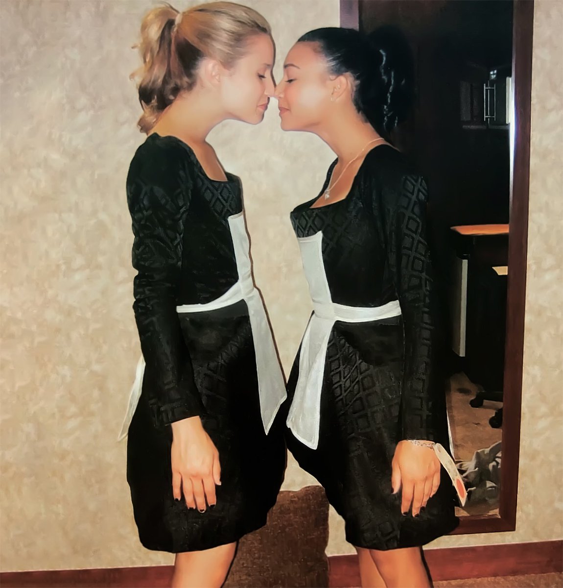 —Katie Mcgrath and Dianna Agron as each other; a thread