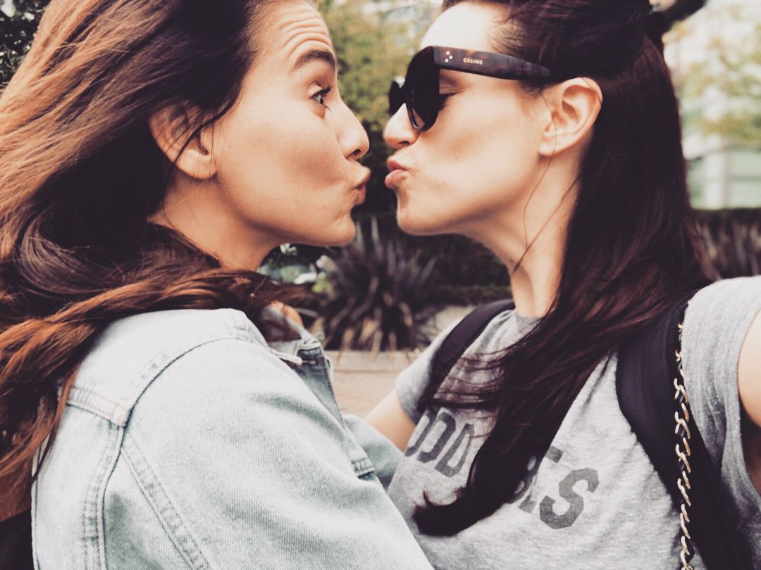 —Katie Mcgrath and Dianna Agron as each other; a thread