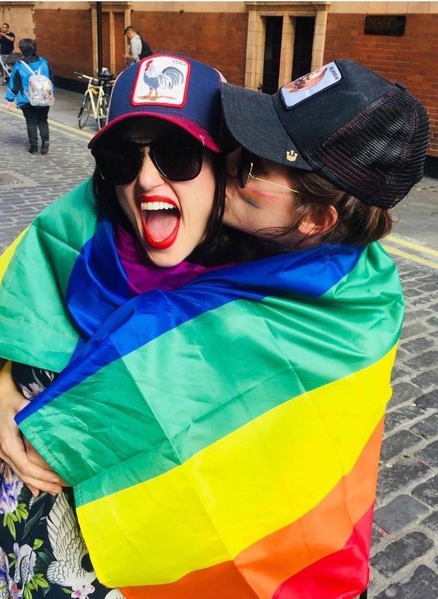 —Katie Mcgrath and Dianna Agron as each other; a thread