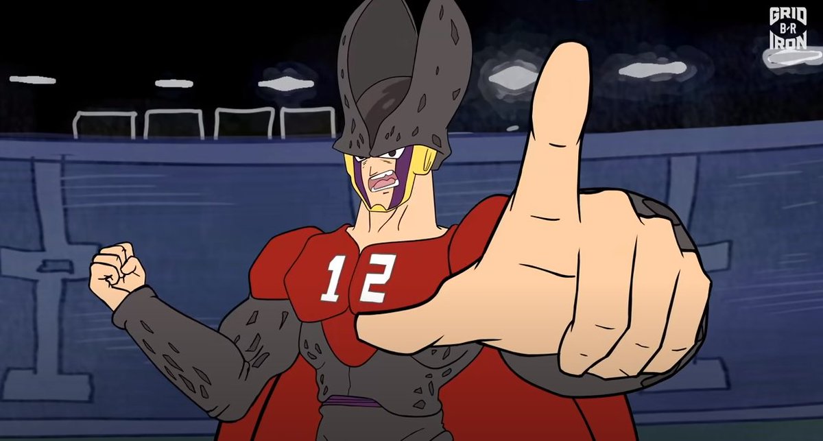 TwoAnimators's tweet photo. Gridiron Heights goes Anime, so Tom Brady can reach his final form in the Playoffs! #animationstudio #TwoAnimators #characters #animation #MadeWithAnimate #bleacherreport #gridironheights #football Gridiron Heights S5E20! https://t.co/FL9E91XkZM https://t.co/FjoC08HucD