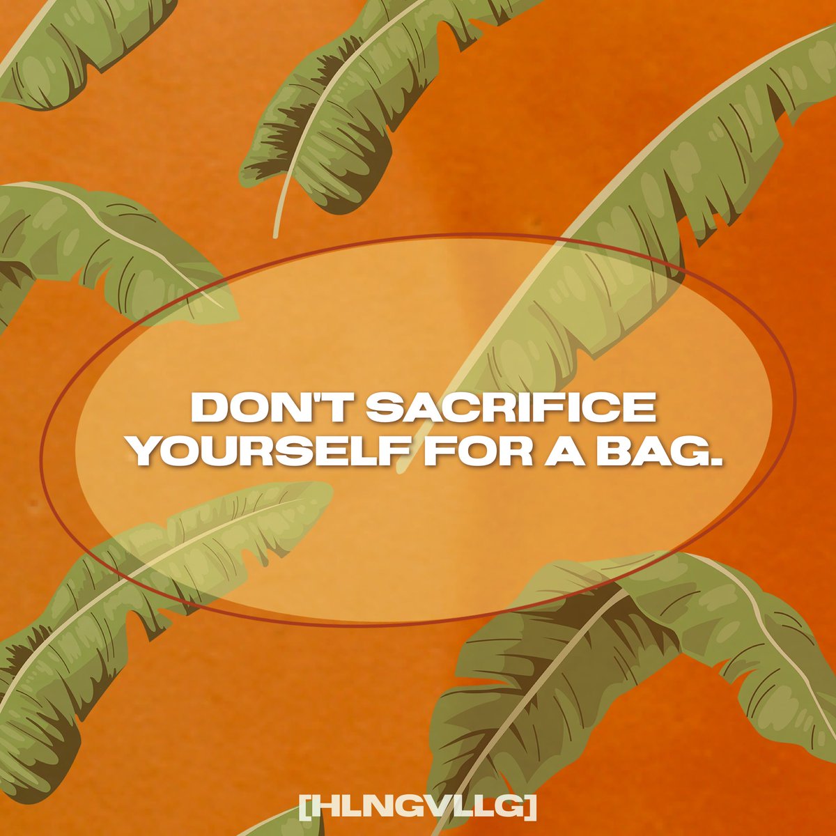 healingvllg's tweet photo. Don't kill yourself for a bag. #healing https://t.co/PA3wwU16VQ