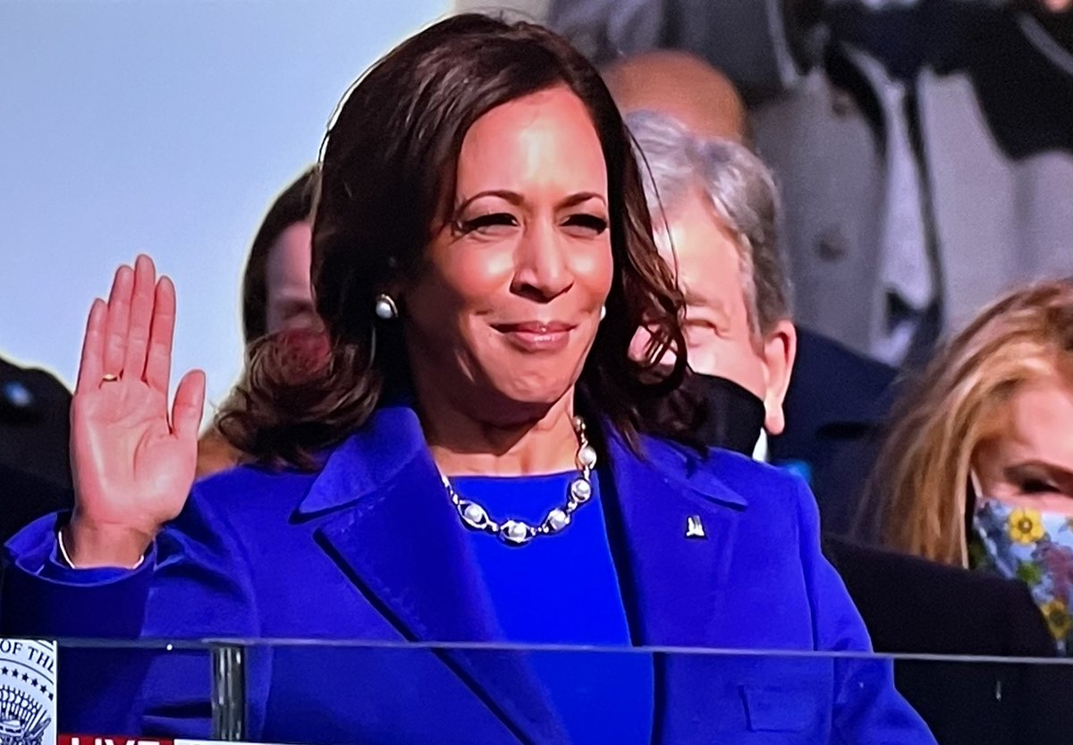 BwellAllie's tweet photo. I again was afforded the opportunity to be a witness to history. The oath of office for Vice President Kamala Harris. The first woman; African and Asian Heritage American to serve as our Vice President of these United States of America. https://t.co/KlthcwvKEI
