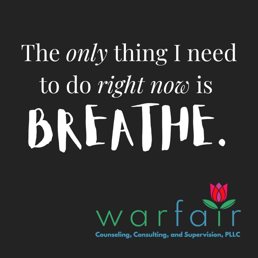 warfaircounsel1's tweet photo. You have one job.  #WARFAIR #RecoverPosse #Mindfulness #warfaircounseling #justbreathe https://t.co/4dtq07vB6z