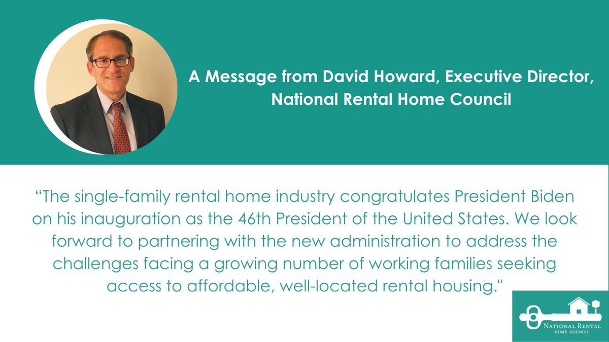 NRHC and its members congratulate President Joe Biden on his inauguration and welcome his commitment to helping more Americans secure and preserve affordable housing as the nation endures the COVID-19 crisis. 

Read the full press release: ow.ly/HW8E50DdEpd