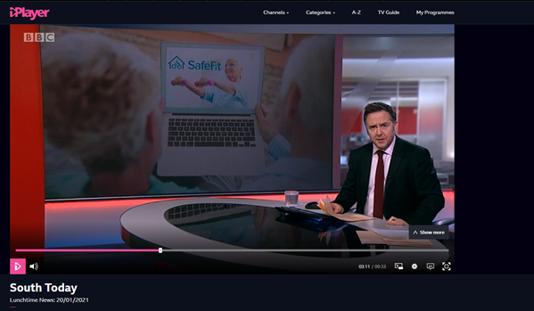 Great to see <a href="/BBCSouthNews/">BBC Hampshire & Isle of Wight</a> covering the <a href="/SafeFit_Trial/">SafeFit Trial</a> in their news today and showing the impact this programme is having for cancer patients! Catch the report again at 6.30pm or online: tinyurl.com/y4ydzpjk #SafeFit #Cancer #Prehab <a href="/profsandyjack/">Sandy Jack</a>