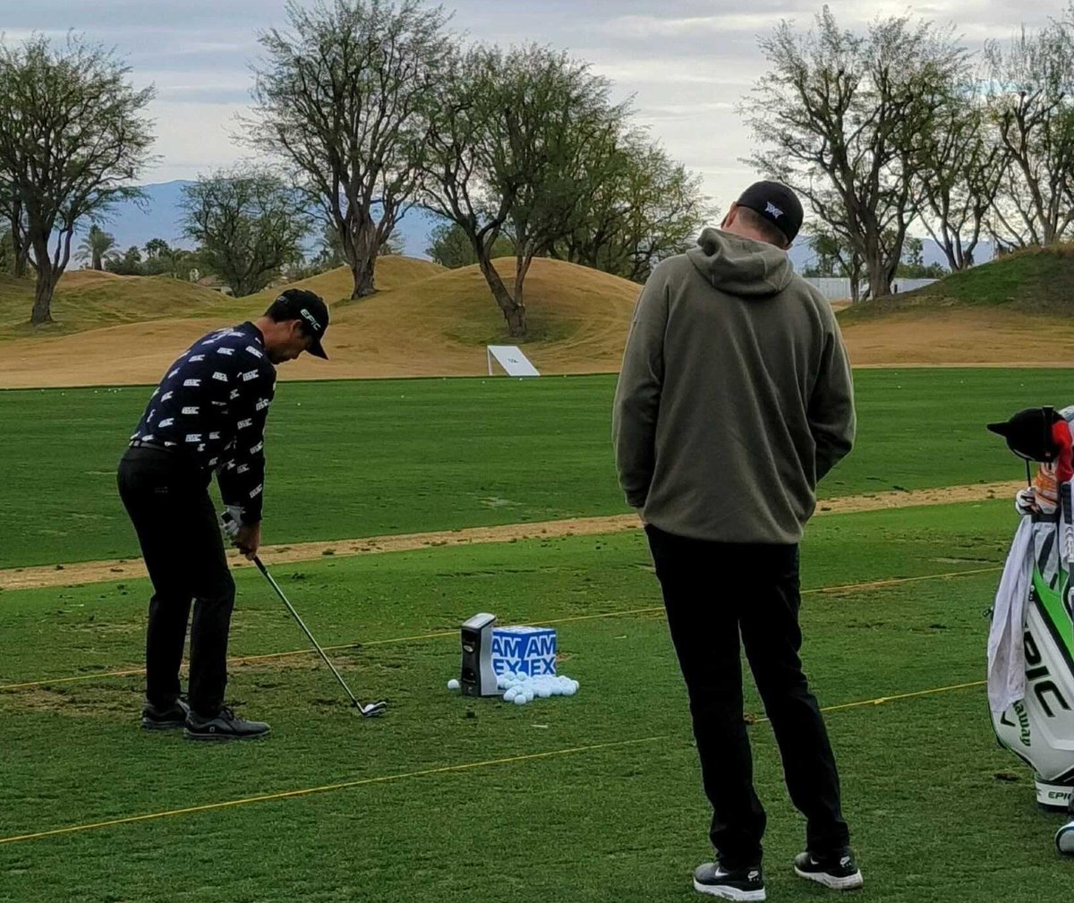 ForesightSports's tweet photo. Fresh off his @SonyOpenHawaii victory, our man Kevin Na is back to work at @theamexgolf ๐ช๐ช๐ช
#QuadSquad #SimInABox https://t.co/xuQXHmiuuy