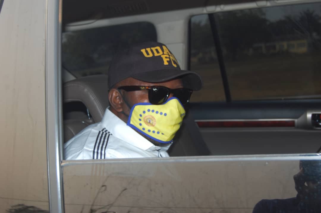 UdalaFCU's tweet photo. Our president, High Chief Udala arriving the training ground earlier today alongside GM Henry Chinye. 
The preparations for the new season is up and running. 
#ShineTheLight https://t.co/WbN4SEnJ49