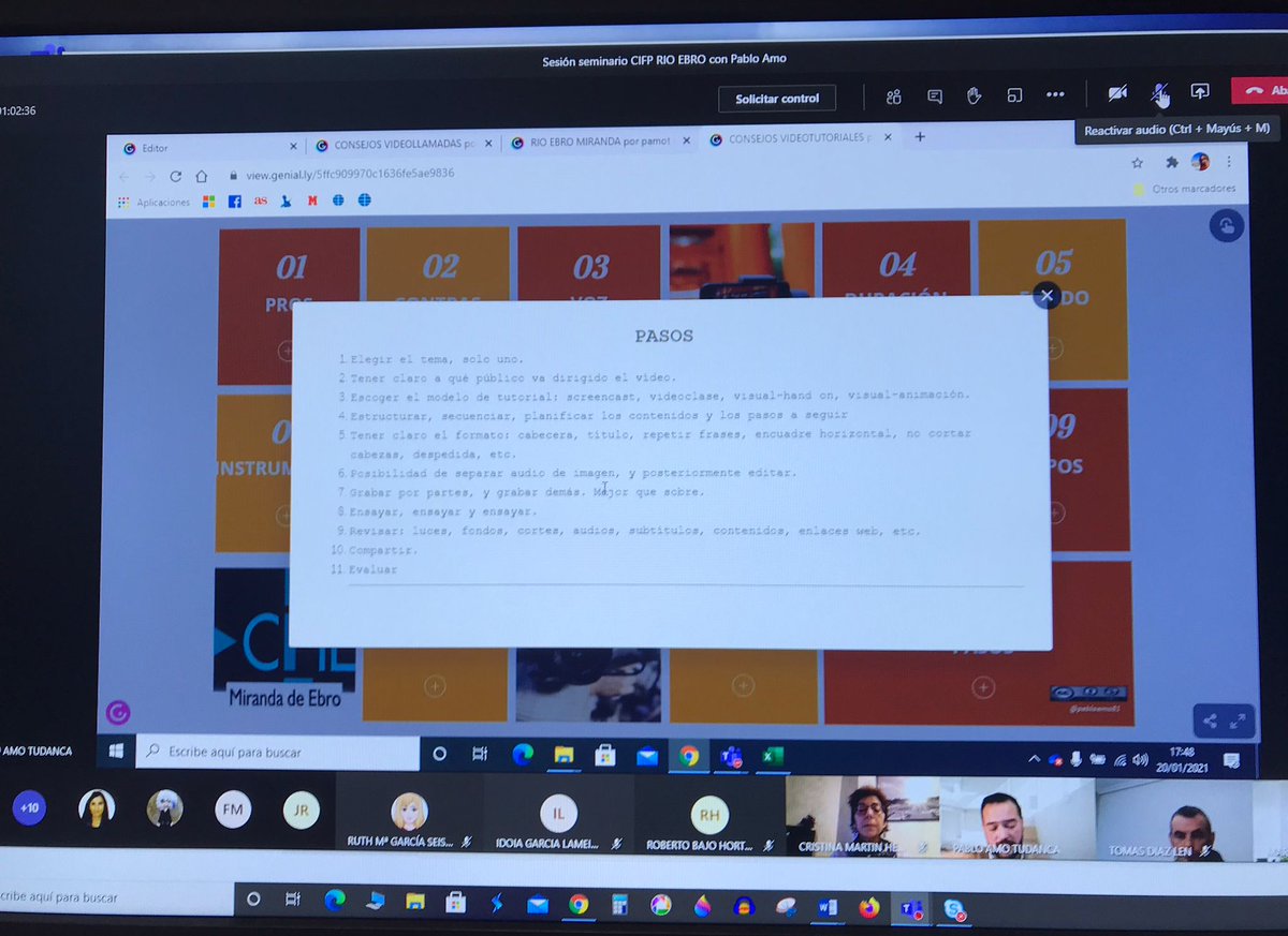 cfiemiranda's tweet photo. Seminario 'Plataforma #Moodle con #Office365 para la evaluación' con @pabloamo81 en @CIFPRIOEBRO 

Trabajamos con #MsStream y sus opciones para crear videotutoriales y recursos para evaluar

#EvaluaciónConTIC
#tiCyL #formaciónCyL https://t.co/uMIybbAjeI