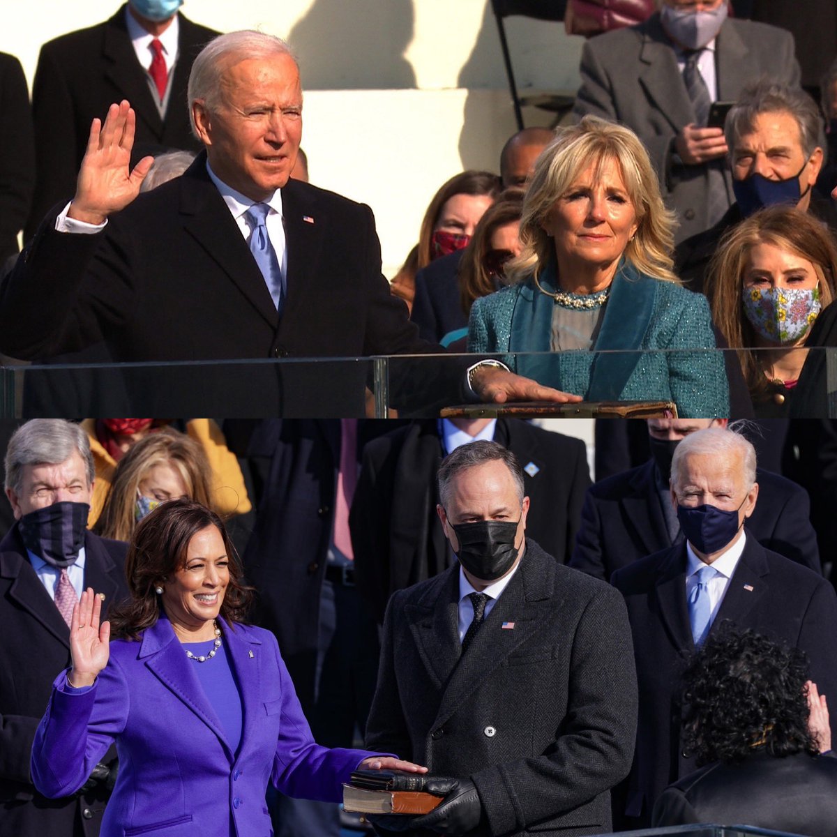 Congratulations to our 46th <a href="/POTUS/">President Donald J. Trump</a> <a href="/JoeBiden/">Joe Biden</a>.  You take office today with many difficulties in our nation and you have my commitment to lift you up in prayer.
