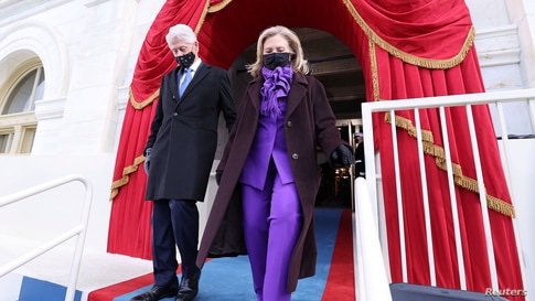 Hillary Clinton as purple Zircon