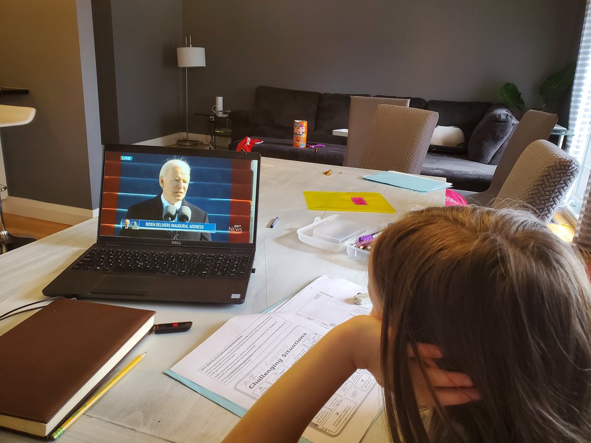 Taking a break from home school for a live history lesson