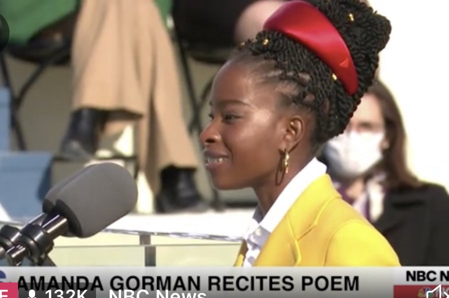 Maya Angelou moved us with “Pulse of the Morning” in ‘93 so Amanda Gorman could inspire us with “The Hill We Climb” in ‘21 #fullcircle #Inauguration