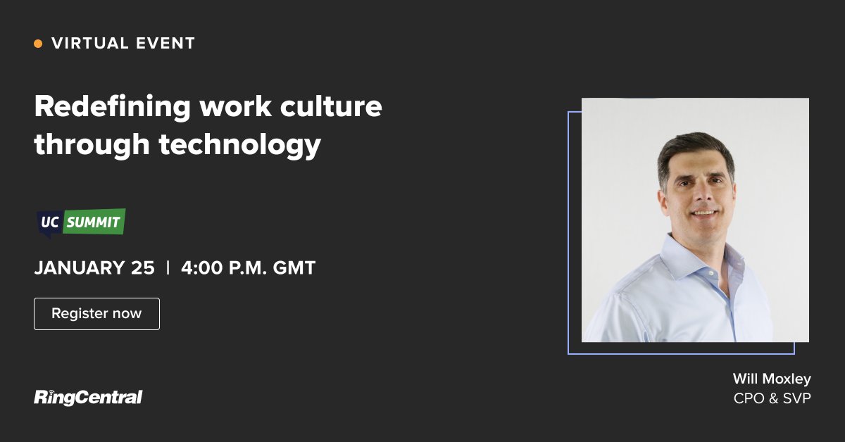 Check out my session on "Redefining work culture through technology" at the UC Summit 2021 Virtual Conference.  ucsummit.com/uc-summit/?un_…
<a href="/RingCentral/">RingCentral</a>