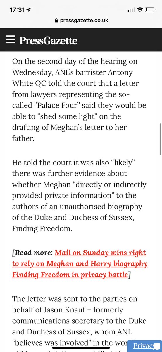  #MeghanvMos judgement around 2 weeks!