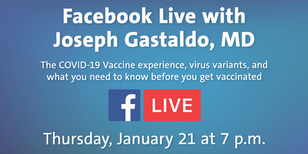 Do you have questions about the #COVID19vaccine or the new virus variants? Join us on Facebook tomorrow for a live Q&A with OhioHealth system medical director of infectious diseases, Joseph Gastaldo, MD, & get your questions answered. RSVP to the event ➡️ https://t.co/outiUx1Qnw https://t.co/tbpBOal7Ug