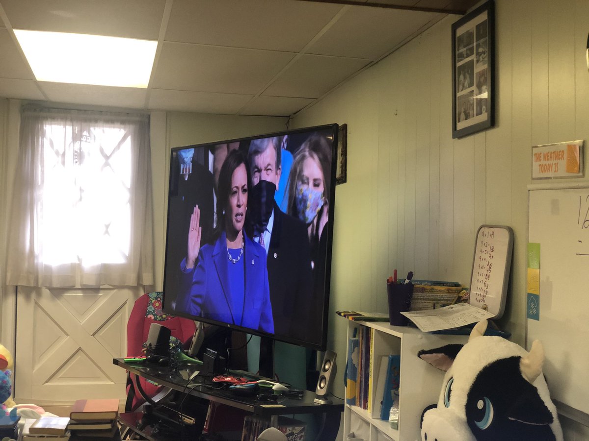 bmonfre's tweet photo. Historic day! So thankful to watch this with my girls. https://t.co/fXtnFe8zRn