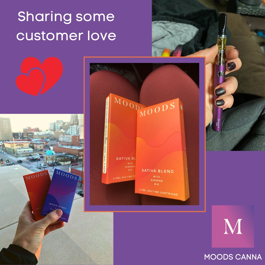 moodscanna's tweet photo. We love seeing your pics, enjoying our products and sharing your love for Moods Canna! Keep them coming! ❤️
#moodscanna #customerlove #cannabismist #naturaloilsinfusion #cannabis #CannabisCommunity https://t.co/rLBcwQn8vA