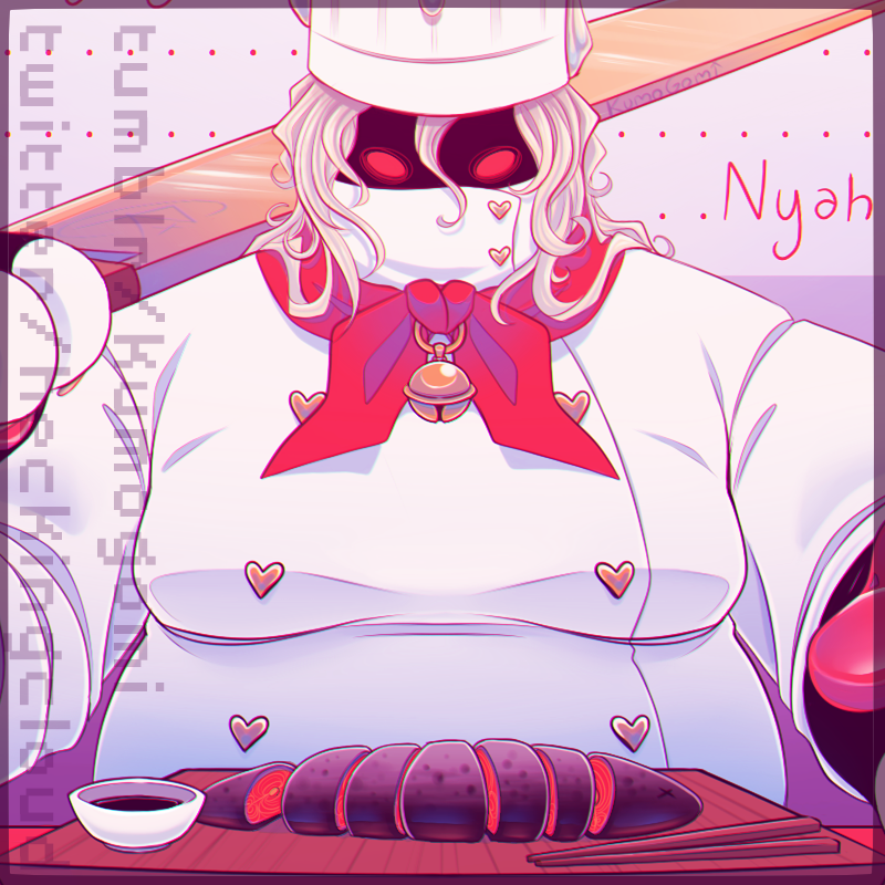 CloudsRust's tweet photo. Think I misspelled "kowaii" into "kawaii" my bad-
Jokes aside yep- I HAD to draw that nekomimi form ohoh.
#GregoryHorrorShow #HellsChef https://t.co/t4iNmGGTfF