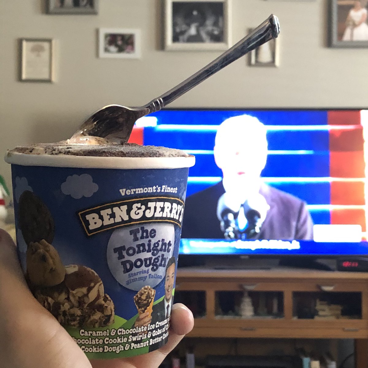 AMStaton's tweet image. Eating President Biden’s favorite food - ice cream - and celebrating the start of something better for our country. 🇺🇸❤️