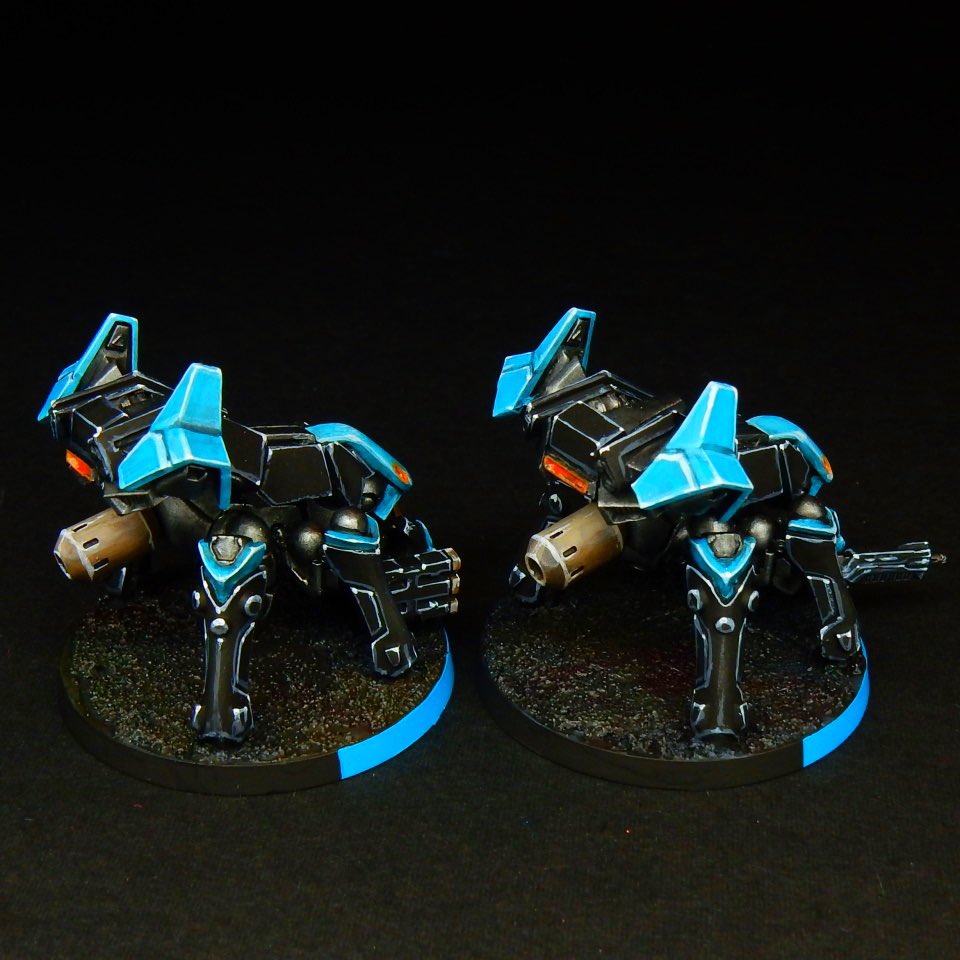 corvusminis's tweet photo. Infinity Aleph Rebots, commission.
#aleph #rebots
@InfinityTheGame 
#infinitythegame #paintinginfinity #corvusbelli #miniaturepainting #miniatures #paintingminiatures #tabletopwargaming #tabletopminiatures #wargaming  #wargames #miniaturewargaming https://t.co/204MUiOLq7