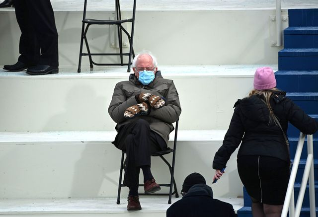 cataractcarol's tweet photo. when there's no ben and jerry's at the capitol @BernieSanders #InaugurationDay https://t.co/wZwPuz1cqh