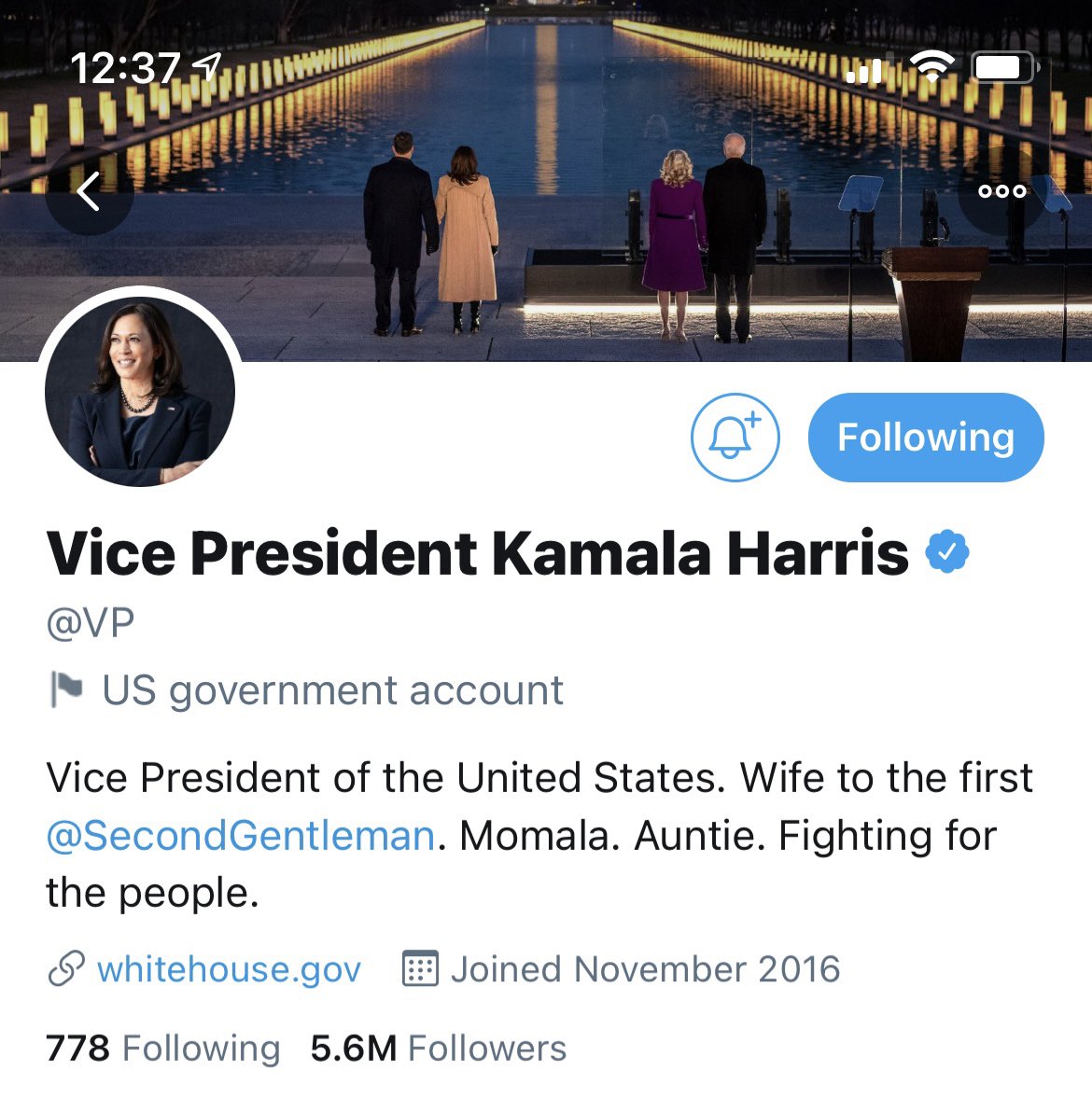 Congratulations President Biden and Vice-President Harris. <a href="/POTUS/">President Donald J. Trump</a> and <a href="/VP/">Vice President JD Vance</a>!