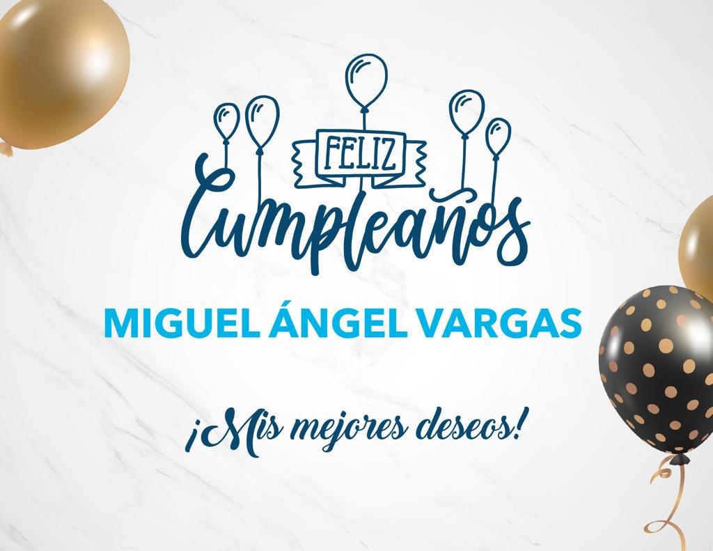 Muchas felicidades Lic. @Vargasquinones, que sea un día muy especial para ti en compañía de tu familia ¡Feliz Cumpleaños! 🎂 https://t.co/uU1sPqEM2s