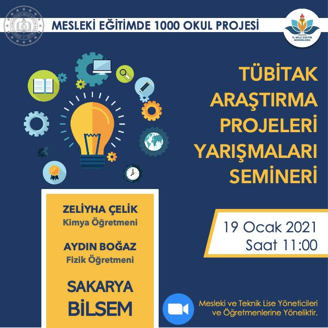 SakaryaBilsem's tweet photo. Mesleki Eğitimde 1000 Okul Projesi kapsamındaki çalışmalarımız, mesleki ve teknik lise yöneticileri ile öğretmenlerine yönelik düzenlediğimiz çevrimiçi seminerlerle devam ediyor.
@BilsemMeb @mramazanbarin @sakaryamem @fazilet_durmus https://t.co/WkCQdTHI5E