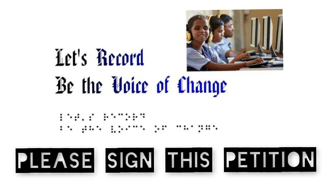 Vargshikshak's tweet photo. If u r not making any change, help those who Started to Change something bcs something is always Better than Nothing

We hv Created a petition 4 Project Let's Record to Solve Audiobook Problem of Blind Student.

help us by signing it :: https://t.co/gKLtLBAfAK 

@ChangeOrg_India https://t.co/RwVdMD7Wjp