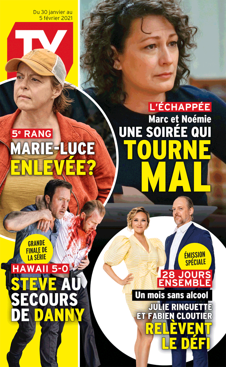 TVHebdo's tweet photo. Couverture du 30 janvier au 5 février. https://t.co/OZf9xgzTsQ