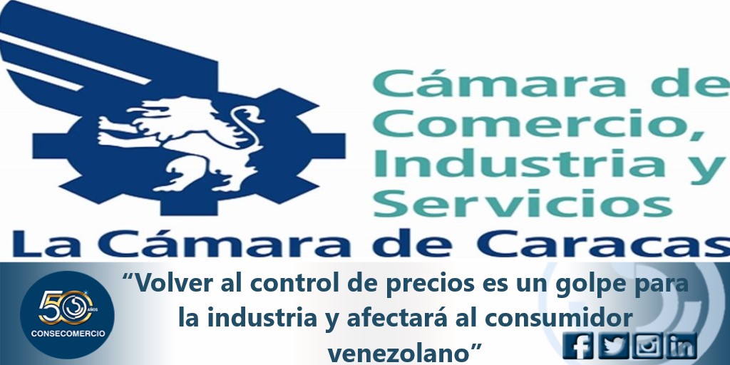 “Volver al control de precios es un golpe para la industria y afectará al consumidor venezolano”.

👤 <a href="/CamaradeCaracas/">Cámara de Caracas</a>
👤 <a href="/NegroPalacios/">Leonardo Palacios Márquez</a>

bit.ly/2LTkZGC <a href="/FedeRadioVe/">FEDECÁMARAS RADIO</a>

#Consecomercio #CompromisoGremial #50AñosContruyendoFuturo