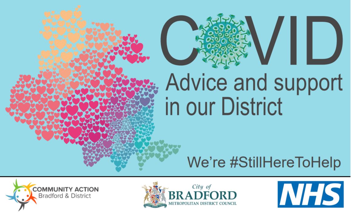 All in one #Covid19 brochure. So much useful information, advice and support thanks to <a href="/WeAreCABAD/">Community Action</a> <a href="/bradfordmdc/">Bradford Council</a> and lots of partners. Find out more. ow.ly/gAm350D7HQL pls #Share. <a href="/jo_beekers/">Jo Beekers</a>
@BingleyBubble <a href="/AiredaleNHSFT/">Airedale Hospital</a> <a href="/BTHFT/">Bradford Teaching Hospitals NHS FT</a> @NHSBfdCraven <a href="/VixLouPix/">Victoria Pickles 💙</a> <a href="/network_race/">Race Equality Network</a>