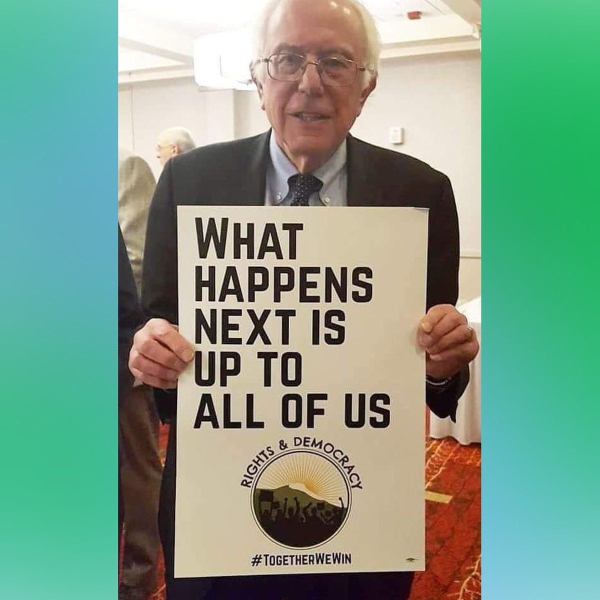 liarosemusic's tweet photo. Today is a good day. And we have *much* work to do 💙🌍💚 #NotMeUs #FeelTheBern #WeGetWhatWeFightFor  #SolidarityForever
#LongGame #NewChapter #ChairmanBernieSanders https://t.co/DkpRJwCVDU