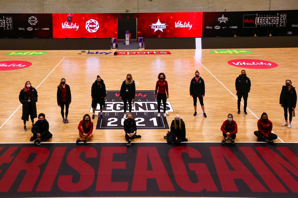 EnglandNetball's tweet photo. Together, we will #RiseAgain 🙌

A huge thank you to all our England Netball members who pledged their support to our campaign.

Without you, we simply wouldn't be here and looking forward to the Vitality Netball Legends Series. https://t.co/cr2VpUNtqk