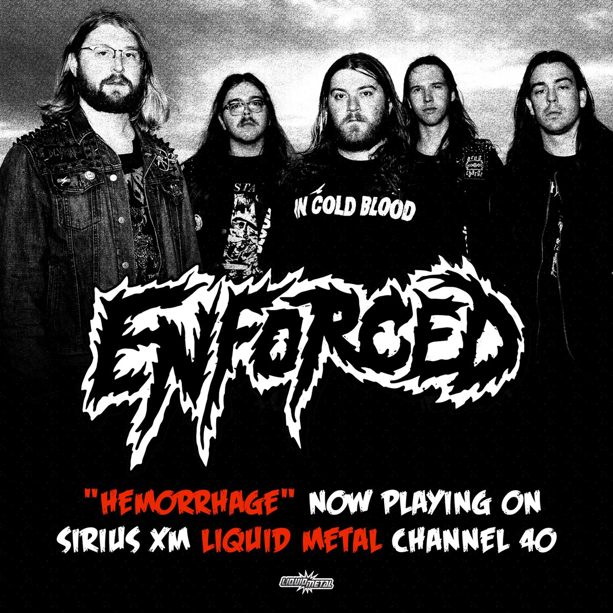 .@EnforcedRVA 'Hemorrhage' is now playing on @SXMLiquidMetal 🤘 Thank you @josemangin for the support!