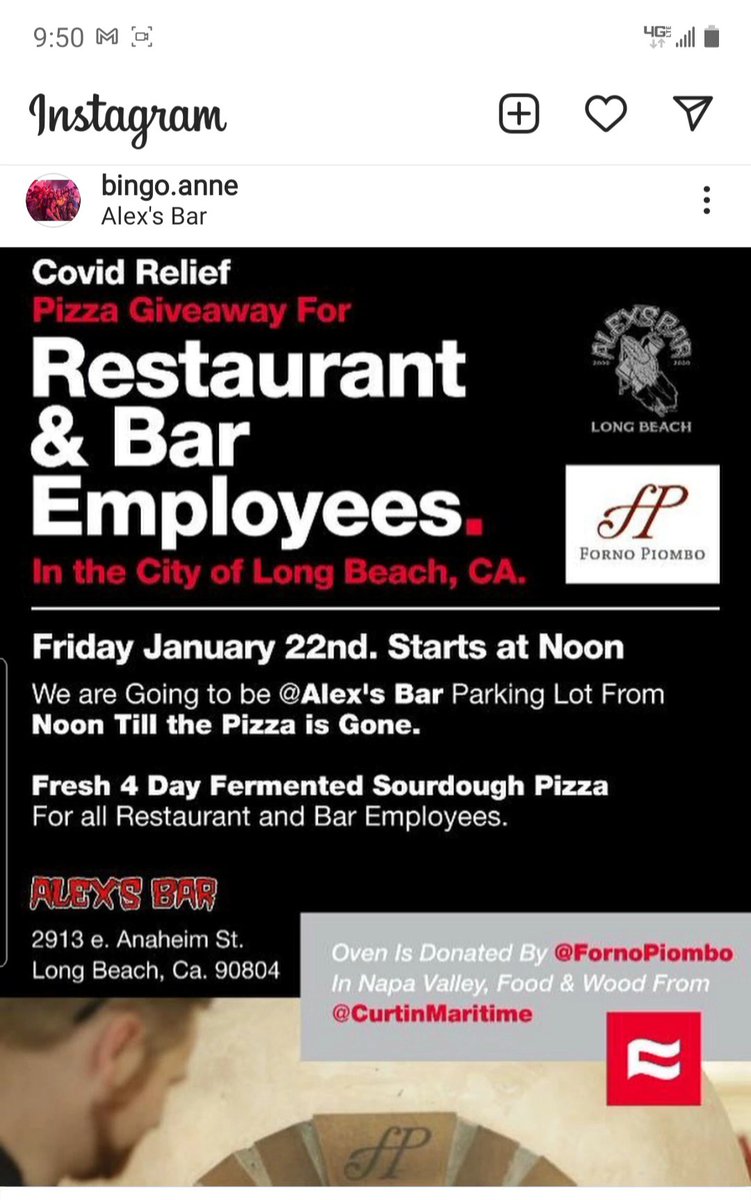 ProductionZoo's tweet photo. One of our producers and head of Catering for #DarkCountry is doing what she can for the restaurant and bar workers in #LongBeach that have been affected by the prolonged lockdowns in California. Please retweet &amp; spread the word. Side note: Alex's Bar = #Fangtasia from #TrueBlood https://t.co/s9ylp5qCRm