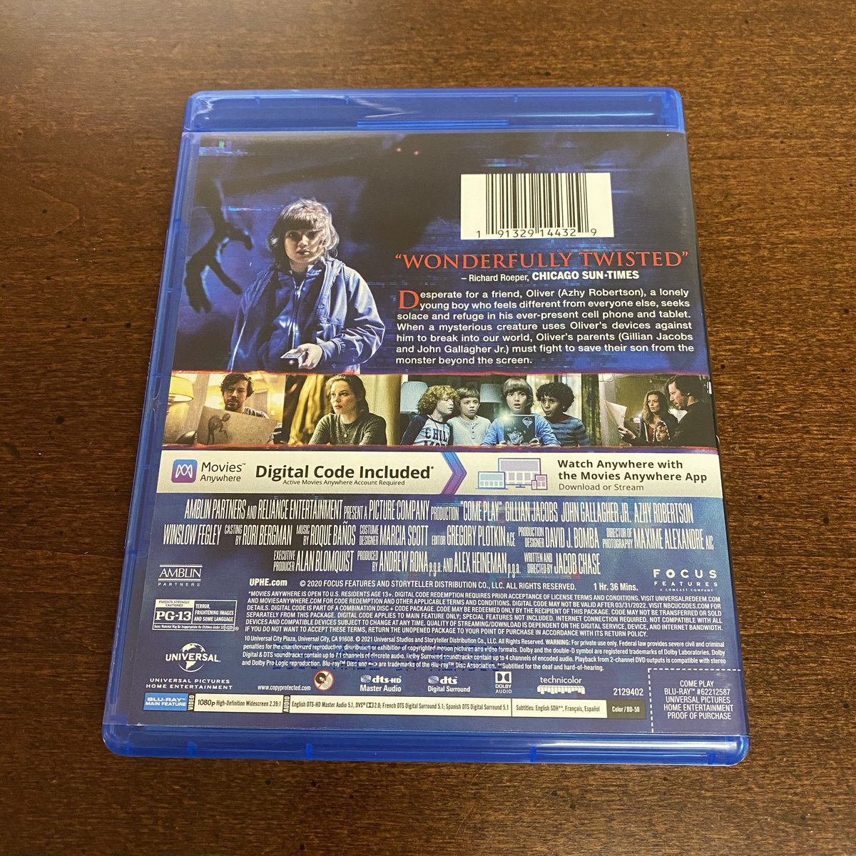 HighDefDiscNews's tweet photo. NEW ARRIVAL: COME PLAY on Blu-ray, available on January 26th via Universal. #Bluray #ComePlay @comeplaymovie @amblin #GillianJacobs #JohnGallagherJr #JacobChase
preorder: https://t.co/CA5jUntFaN #ad https://t.co/W15Um94AZO